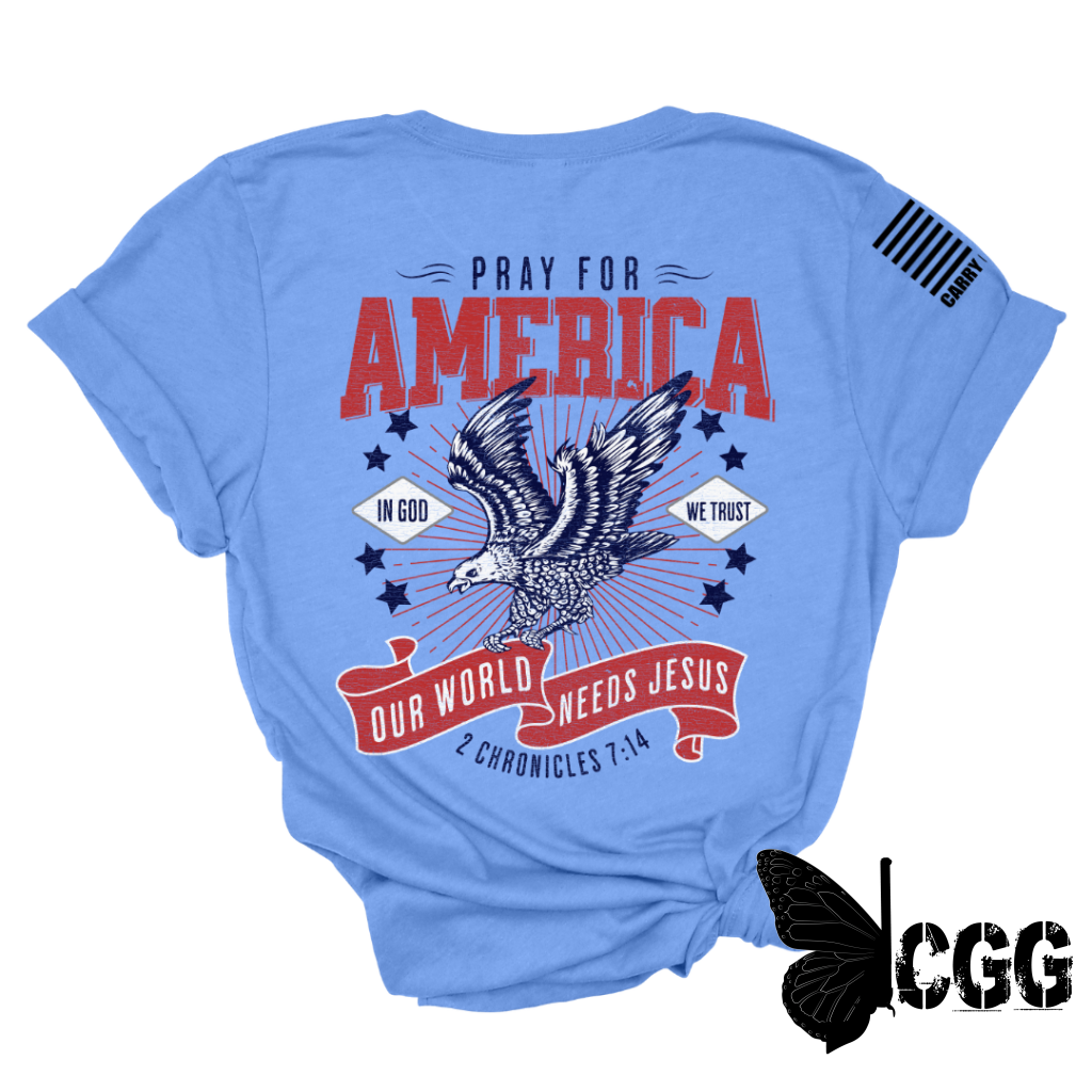 Women's "Pray for America" Patriotic T-shirt