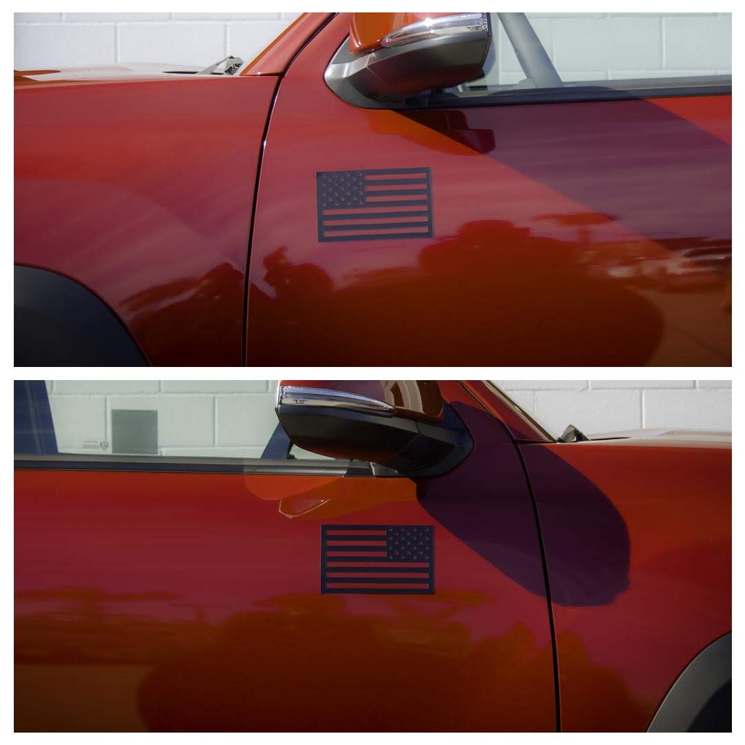 Black American Flag Vehicle Magnets