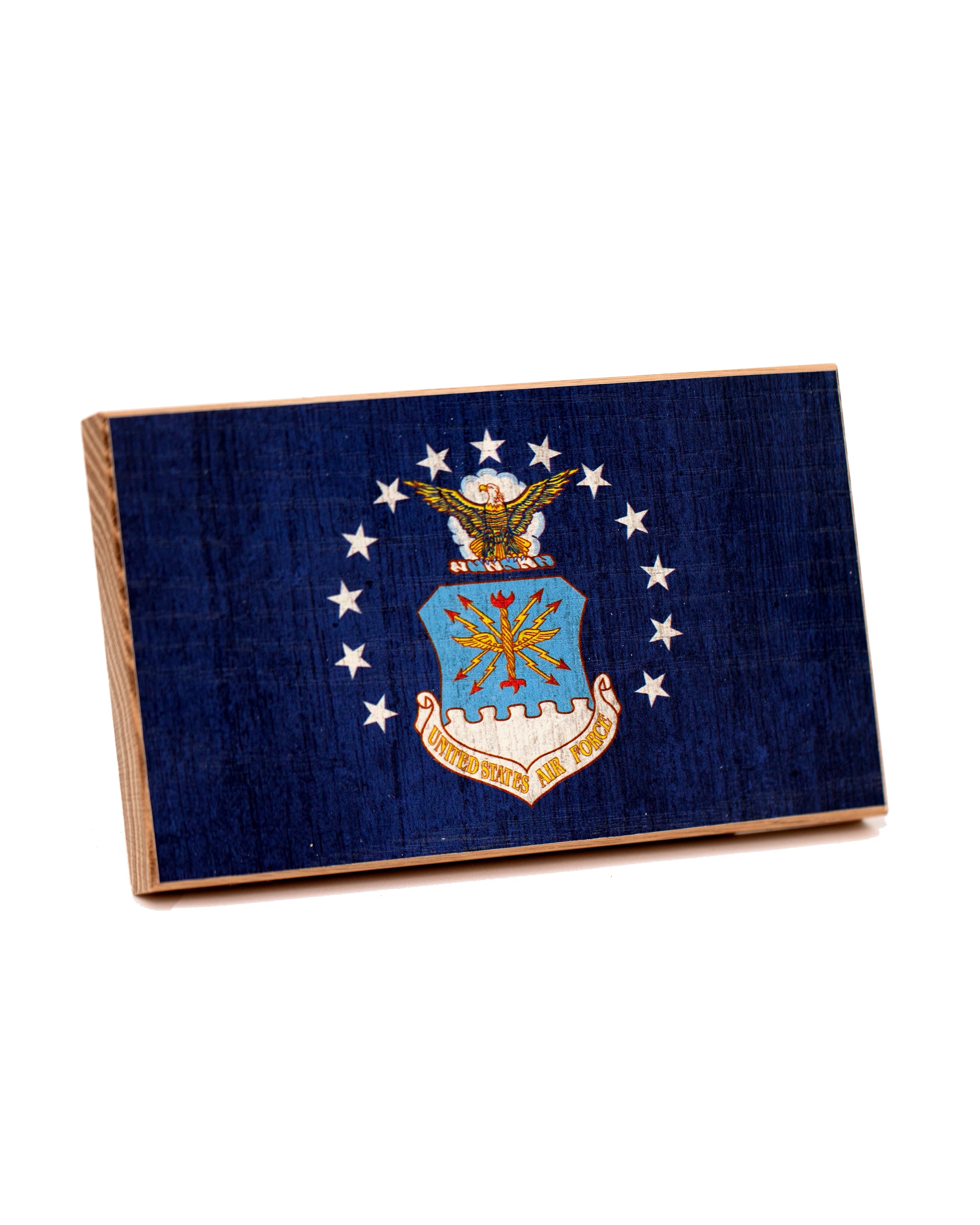 Air Force Wooden Desk Flag