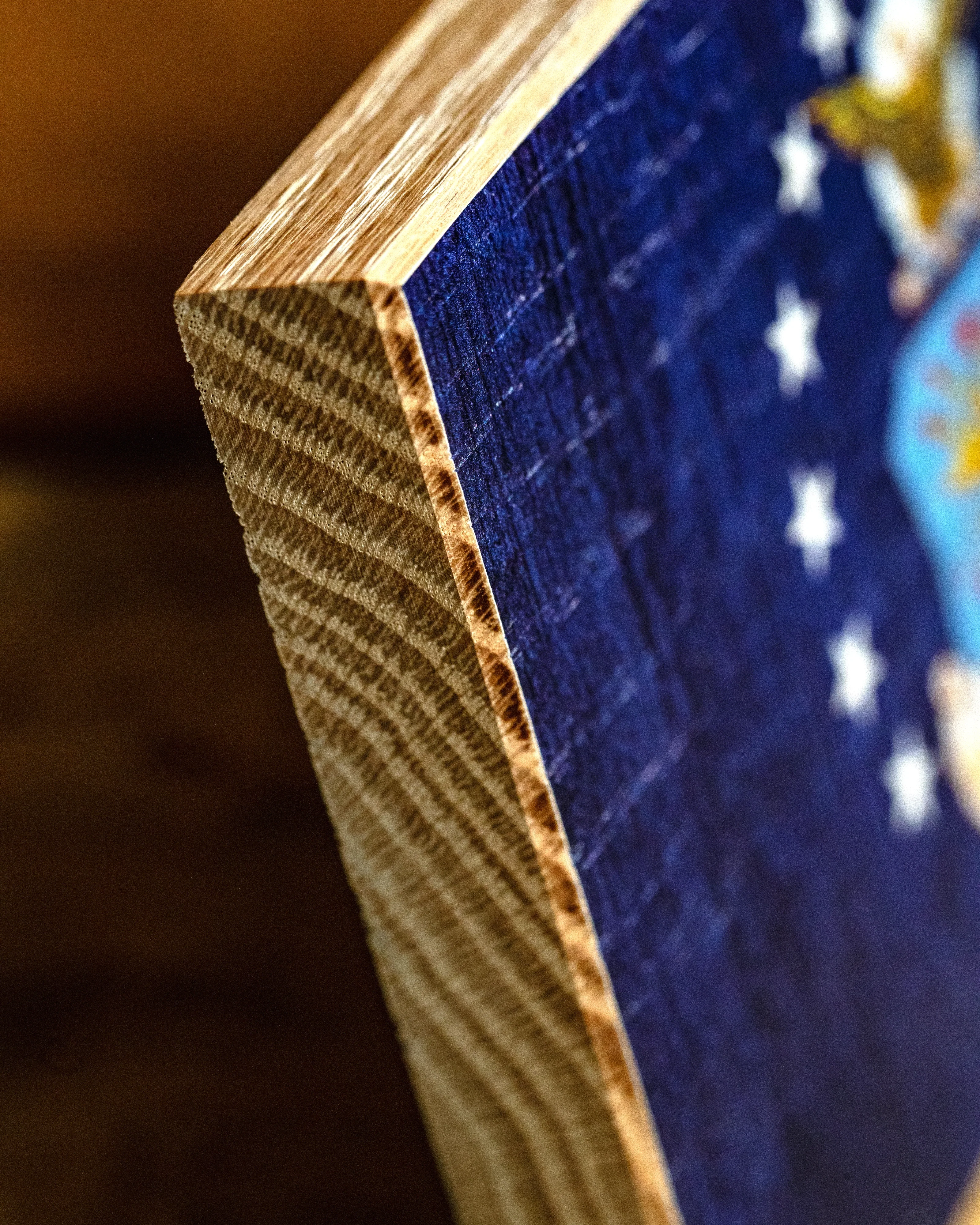 Air Force Wooden Desk Flag