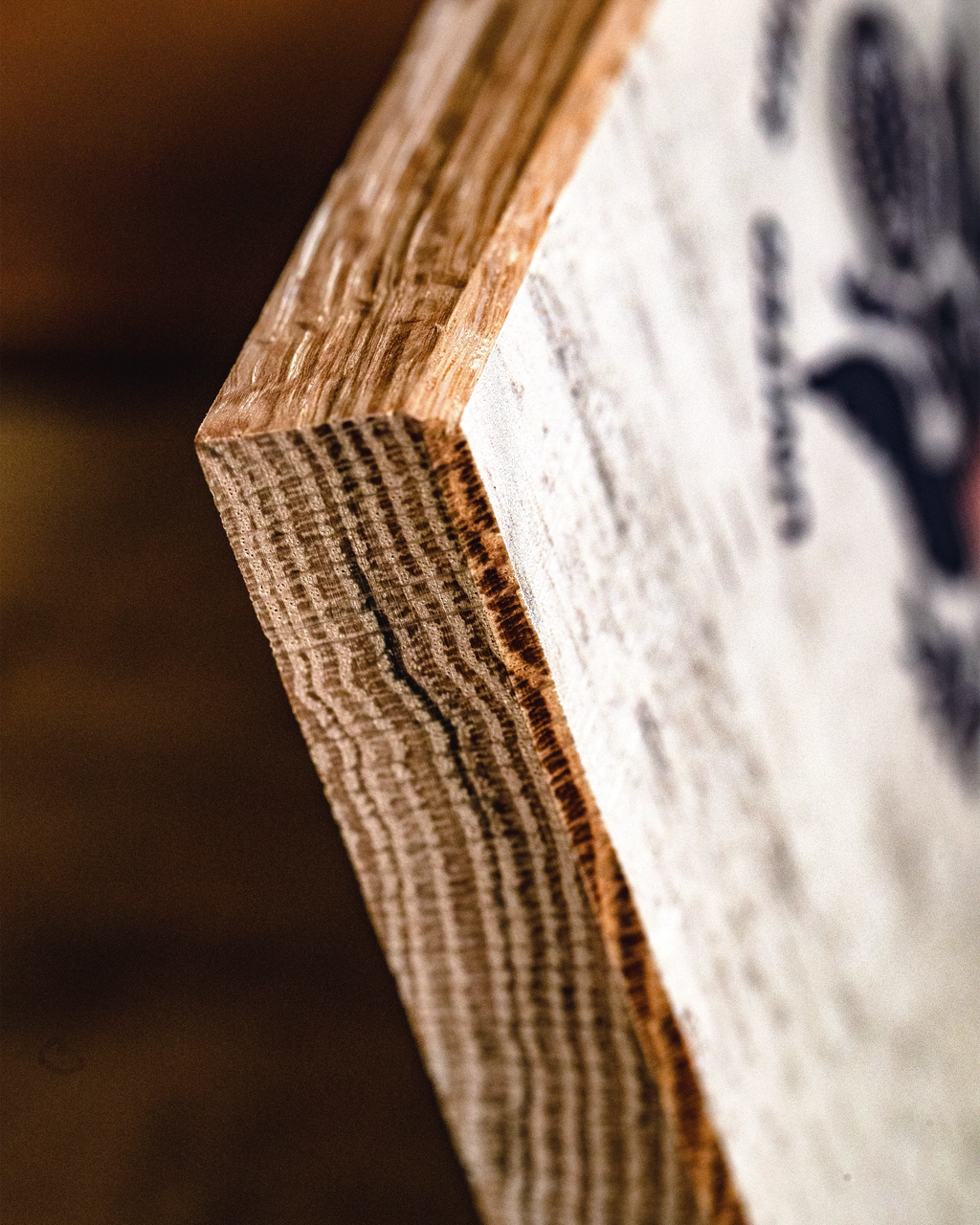Coast Guard Wooden Desk Flag