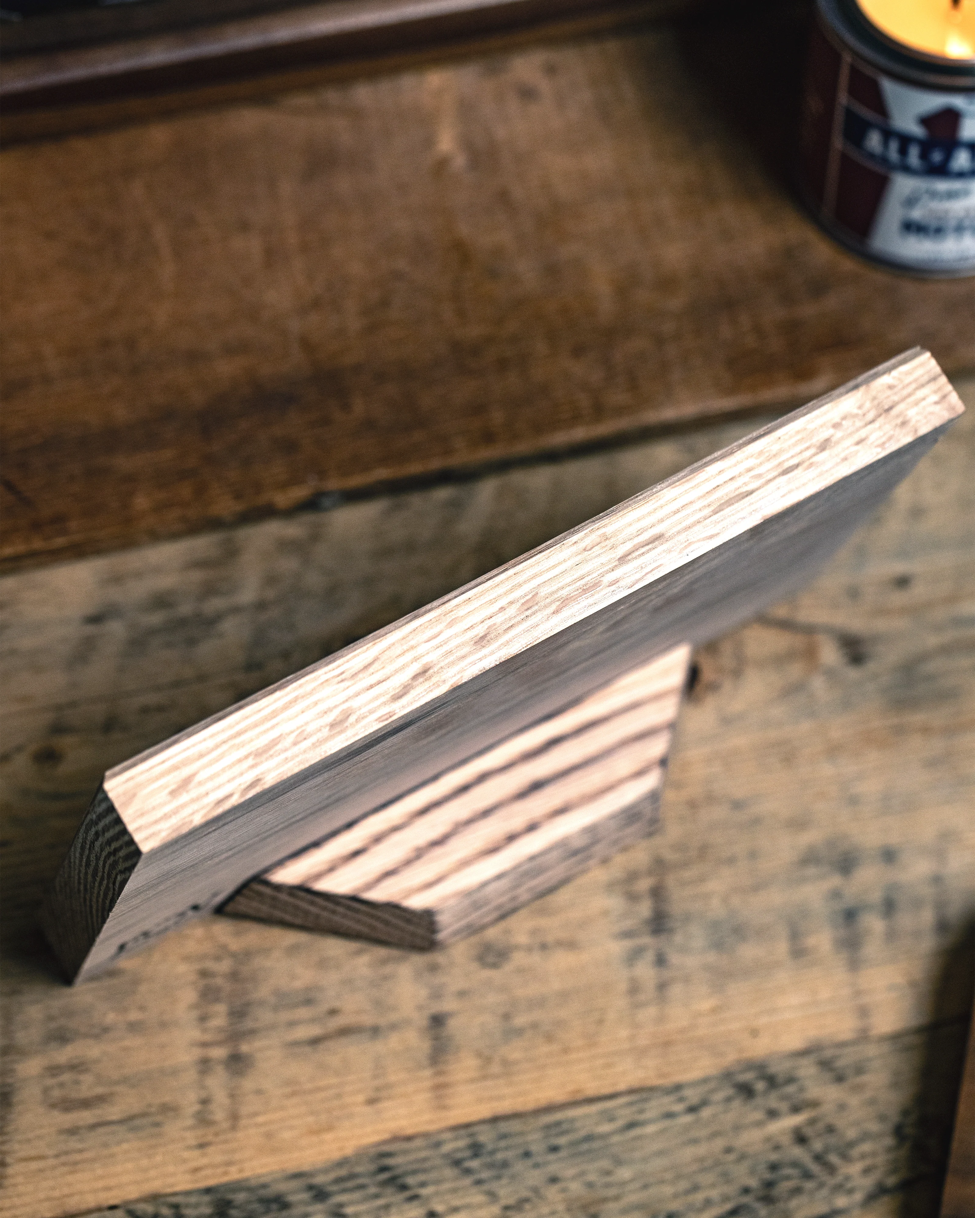 Coast Guard Wooden Desk Flag