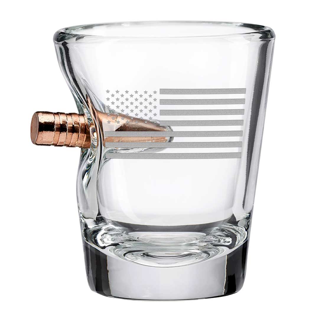 US Flag Shot Glass