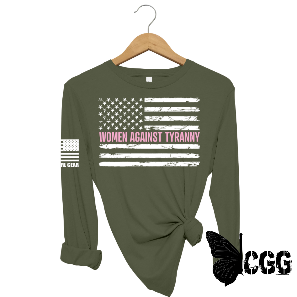 Women's "Women Against Tyranny" Long Sleeve T-Shirt