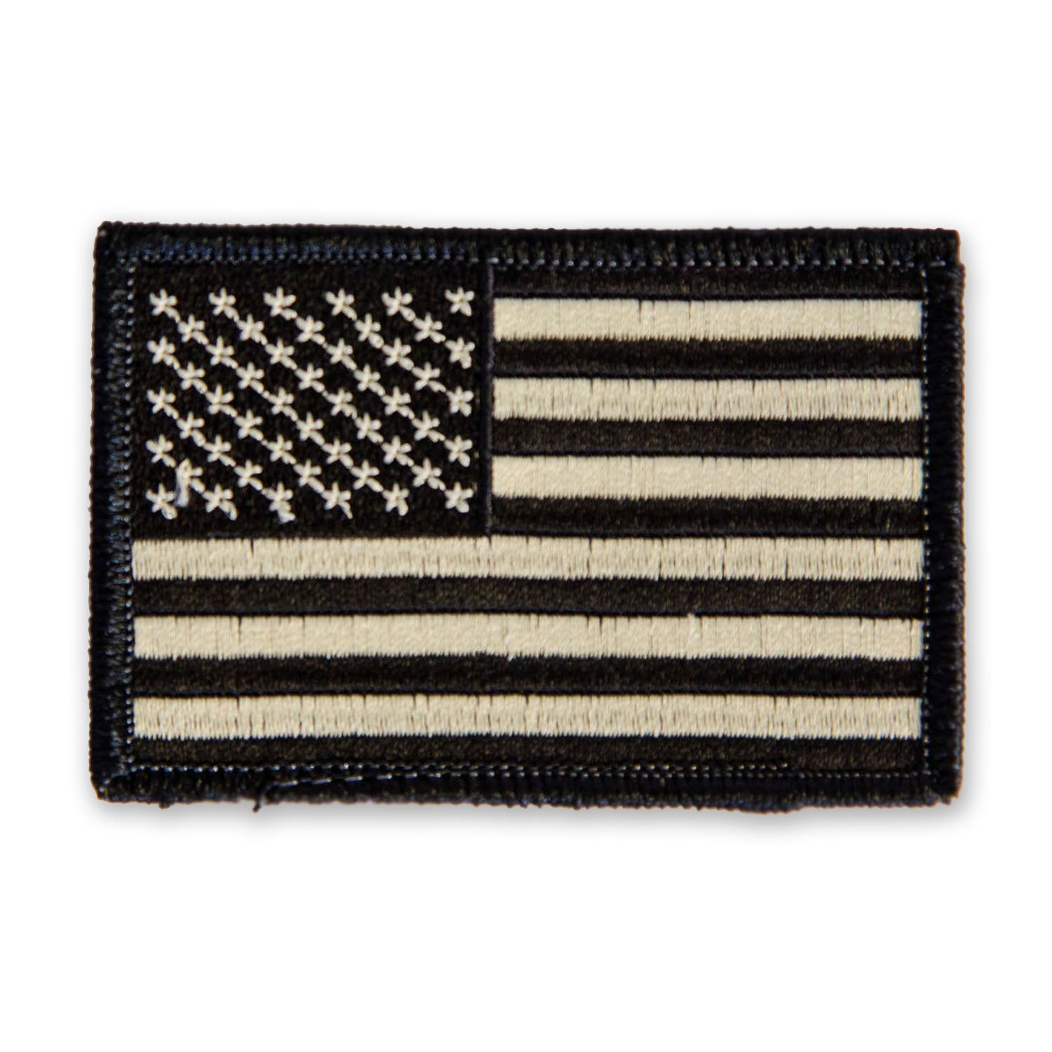 & Tan American Flag 2x3 Velcro Patch