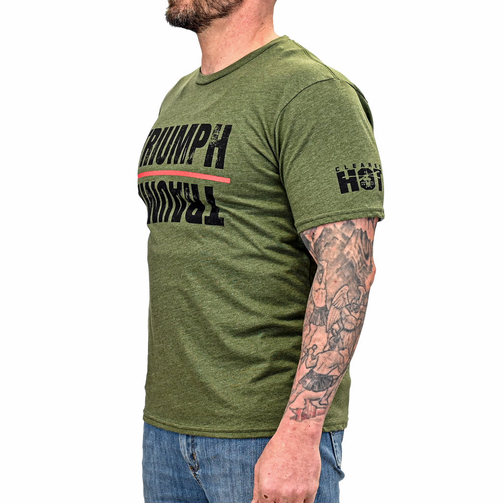 Cleared Hot "Triumph Over Trauma" T-shirt for Men