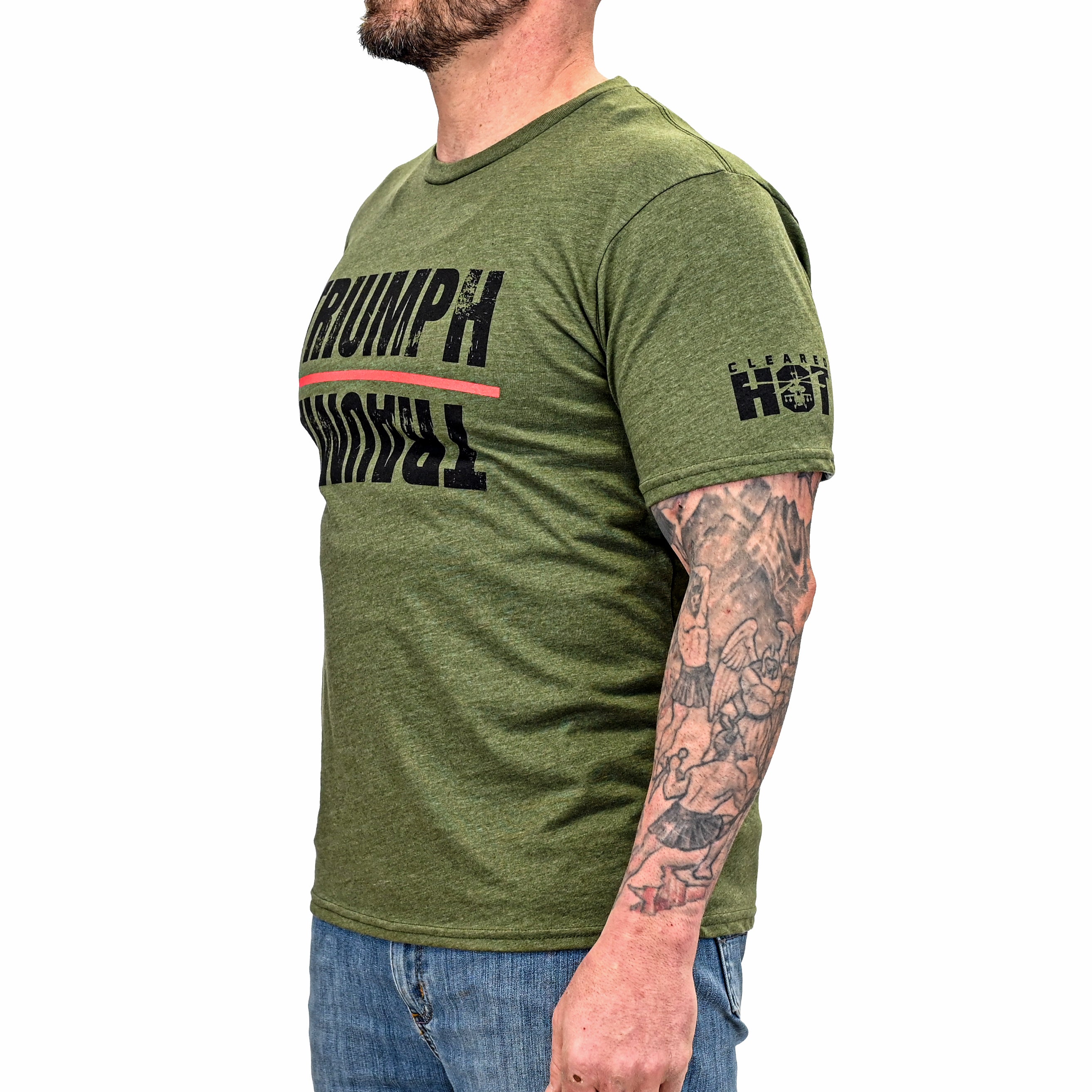 Cleared Hot "Triumph Over Trauma" T-shirt for Men