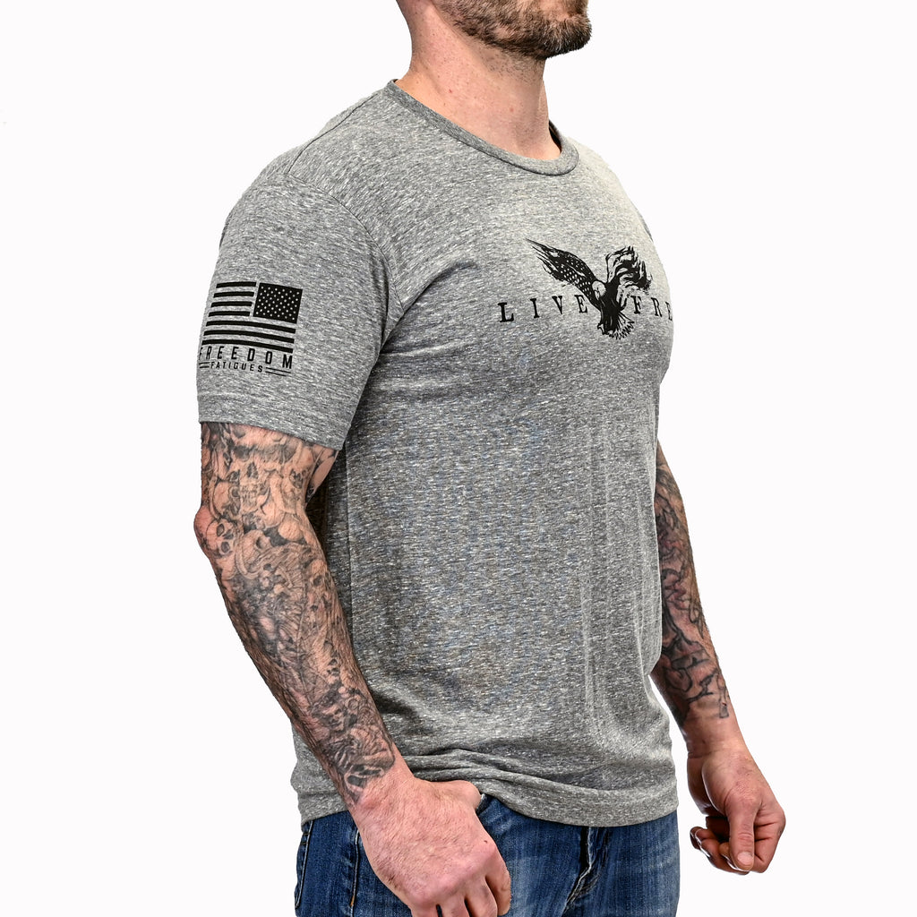Buy Men's Live Free Patriotic T-Shirt 