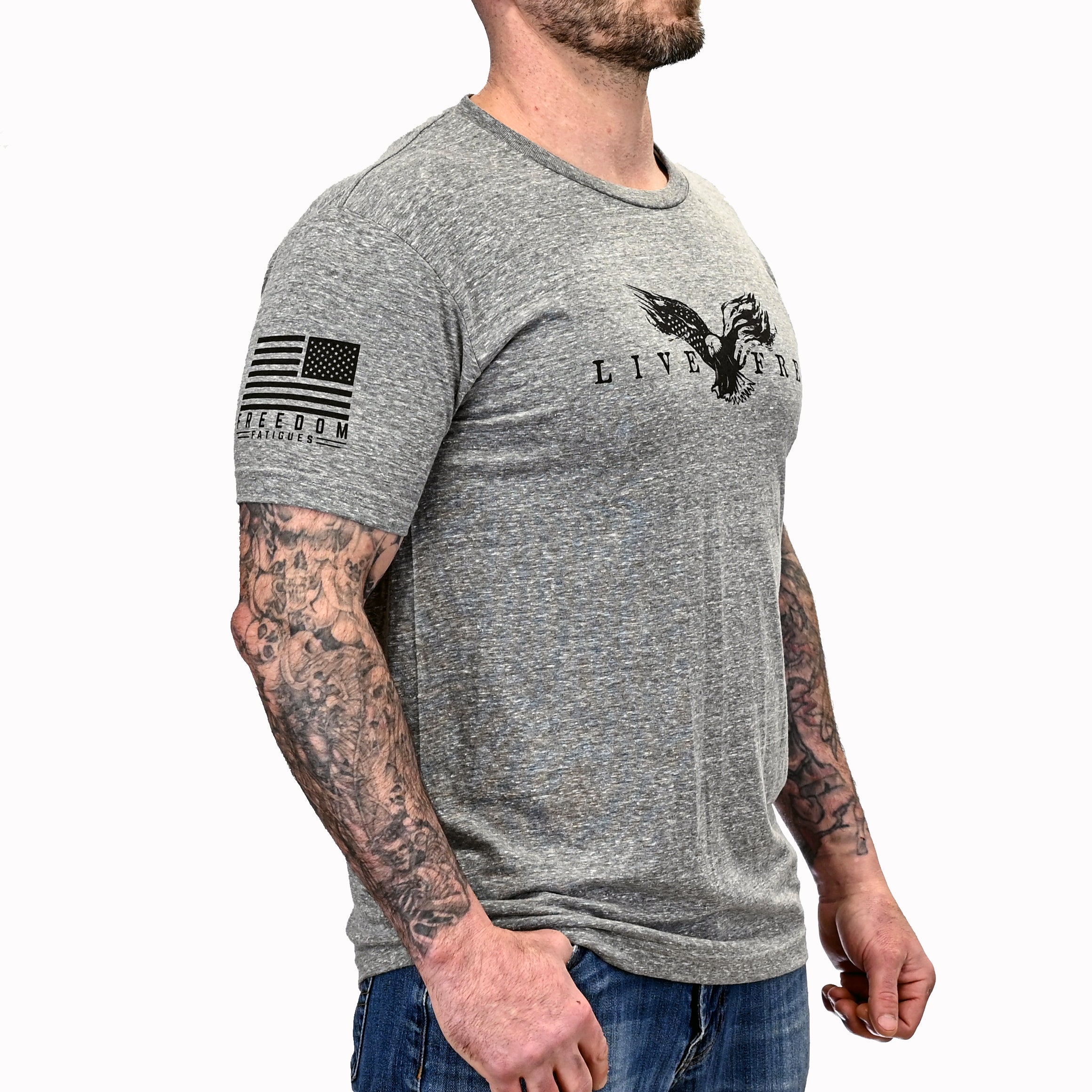 Buy Men's Live Free Patriotic T-Shirt 